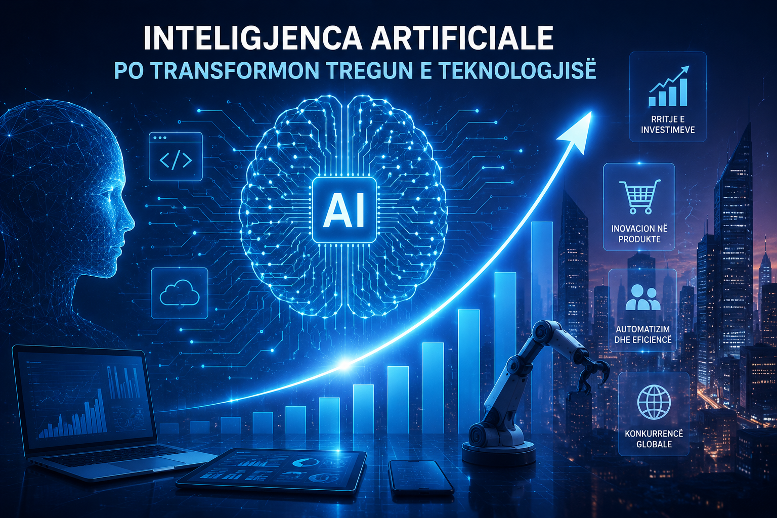 Inteligjenca artificiale po transformon tregun e teknologjisë
